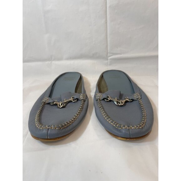 Mootsies Tootsies Womens Martha Mule Sandals Blue Moc Toe Slip Ons 8.5 M - Picture 3 of 14